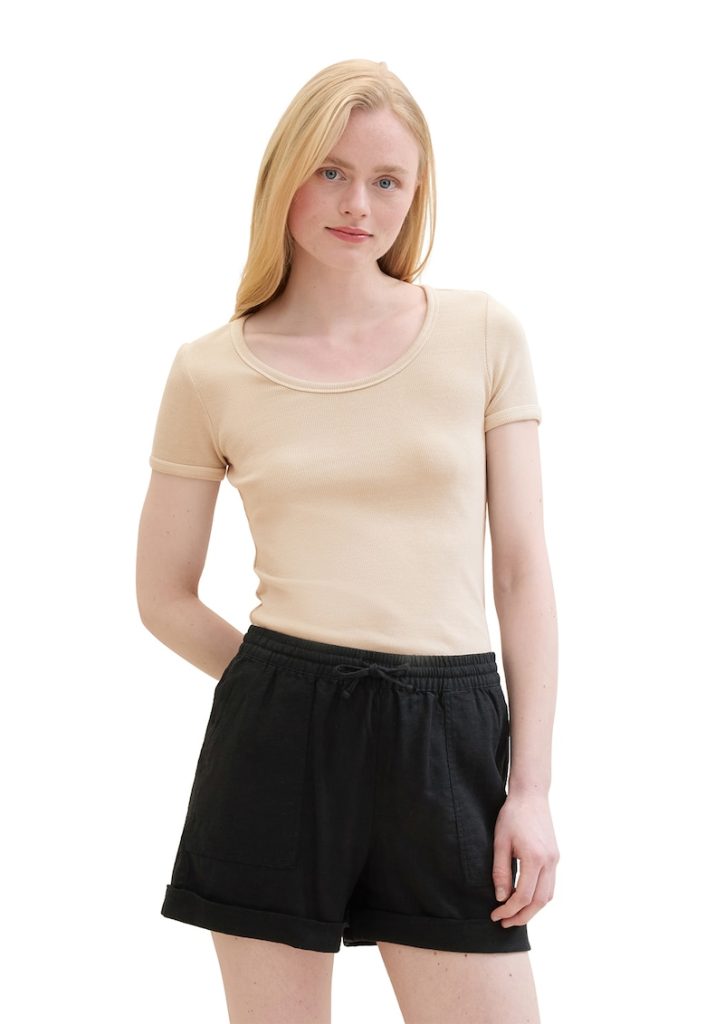 Tricou cu decolteu rotund-FEMEI/IMBRACAMINTE/Tricouri si maiouri-IMBRACAMINTE/Tricouri si maiouri