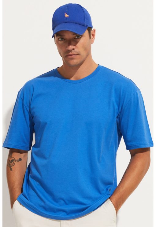 Tricou cu decolteu rotund-BARBATI/IMBRACAMINTE/Tricouri si maiouri-IMBRACAMINTE/Tricouri si maiouri