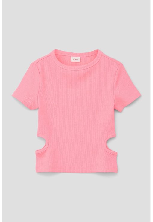 Tricou cu decupaje laterale-FETE/IMBRACAMINTE/Tricouri si maiouri-IMBRACAMINTE/Tricouri si maiouri
