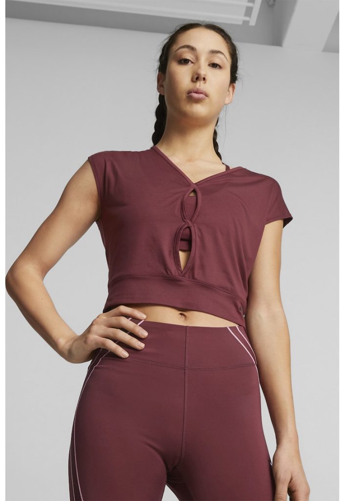 Tricou cu decupaje pe piept Studio Yogini Lite-FEMEI/IMBRACAMINTE/Tricouri si maiouri-IMBRACAMINTE/Tricouri si maiouri