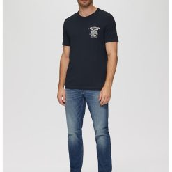 Tricou cu detaliu text-BARBATI/IMBRACAMINTE/Tricouri si maiouri-IMBRACAMINTE/Tricouri si maiouri