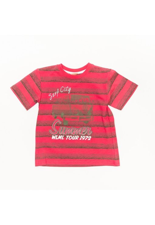Tricou cu dungi baieti - Summer - 34320-BAIETI/IMBRACAMINTE/Tricouri si maiouri-IMBRACAMINTE/Tricouri si maiouri