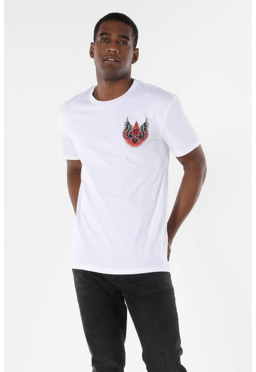 Tricou cu imprimeu grafic-BARBATI/IMBRACAMINTE/Tricouri si maiouri-IMBRACAMINTE/Tricouri si maiouri