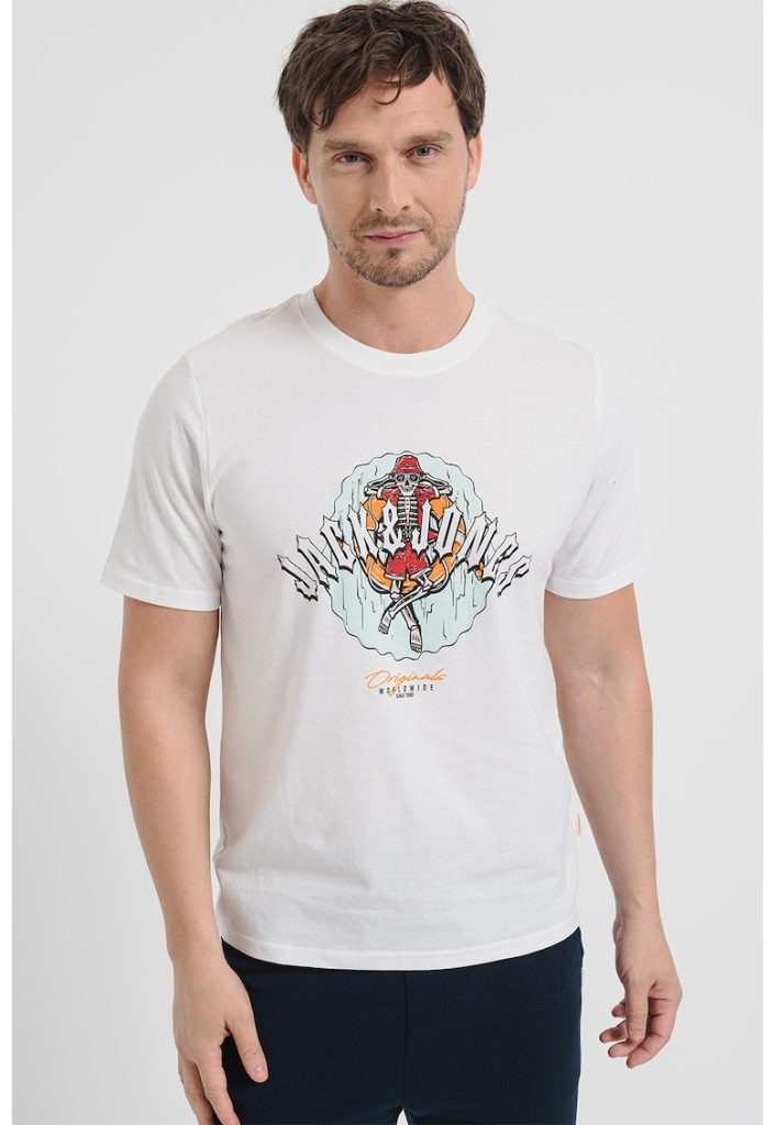 Tricou cu imprimeu grafic-BARBATI/IMBRACAMINTE/Tricouri si maiouri-IMBRACAMINTE/Tricouri si maiouri