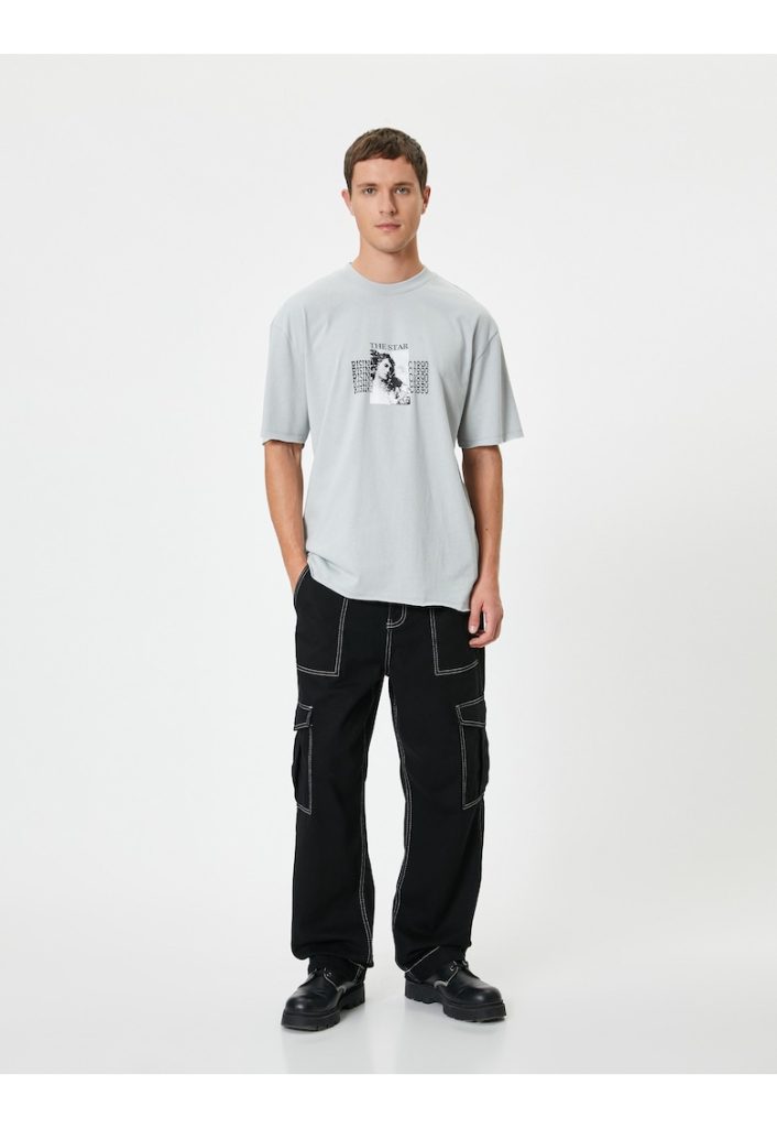 Tricou cu imprimeu grafic-BARBATI/IMBRACAMINTE/Tricouri si maiouri-IMBRACAMINTE/Tricouri si maiouri