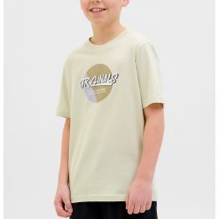 Tricou cu imprimeu logo si maneci cazute-BAIETI/IMBRACAMINTE/Tricouri si maiouri-IMBRACAMINTE/Tricouri si maiouri