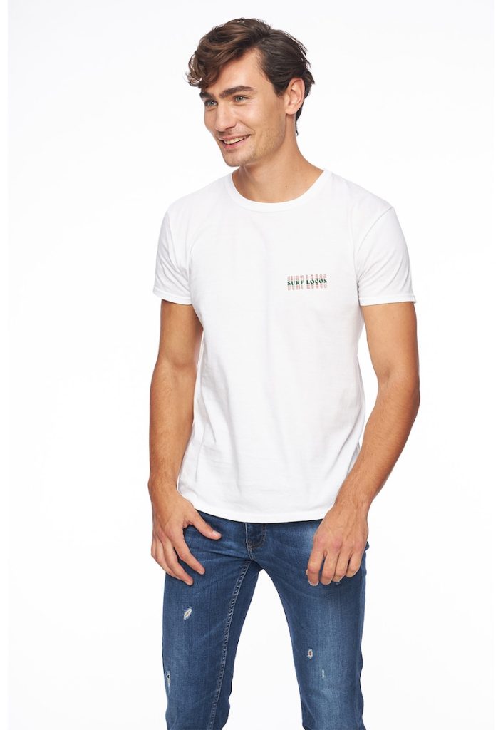 Tricou cu imprimeu pe spate-BARBATI/IMBRACAMINTE/Tricouri si maiouri-IMBRACAMINTE/Tricouri si maiouri