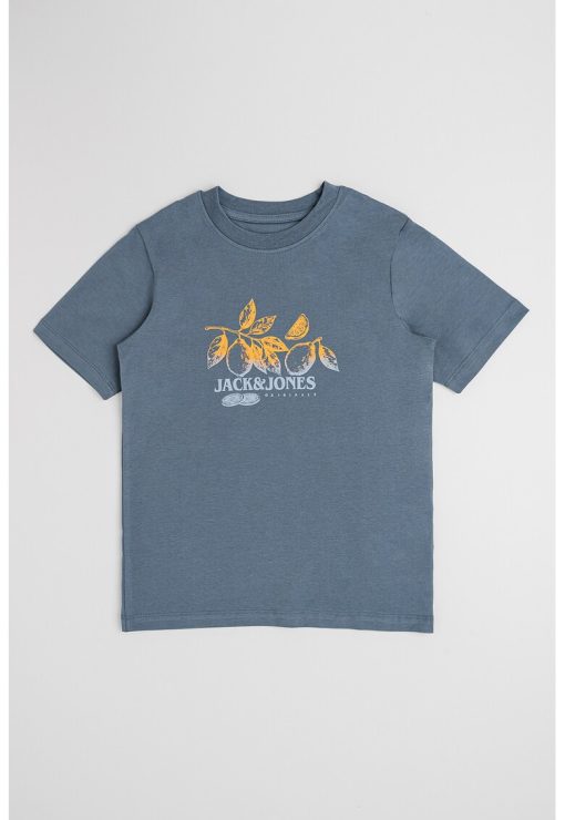 Tricou cu imprimeu si decolteu la baza gatului-BAIETI/IMBRACAMINTE/Tricouri si maiouri-IMBRACAMINTE/Tricouri si maiouri