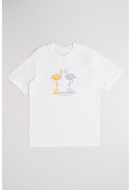 Tricou cu imprimeu si decolteu la baza gatului-BAIETI/IMBRACAMINTE/Tricouri si maiouri-IMBRACAMINTE/Tricouri si maiouri