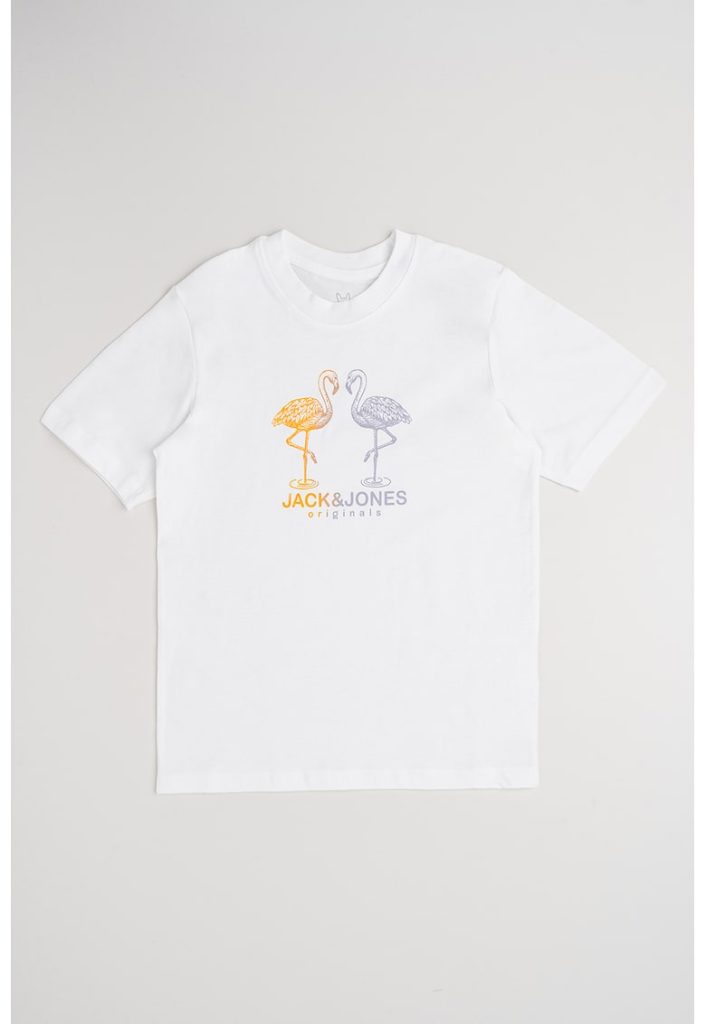 Tricou cu imprimeu si decolteu la baza gatului-BAIETI/IMBRACAMINTE/Tricouri si maiouri-IMBRACAMINTE/Tricouri si maiouri