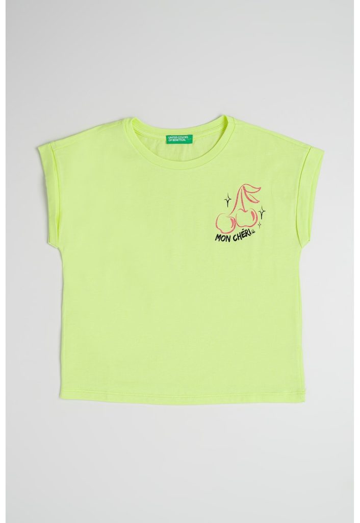 Tricou cu imprimeu text-FETE/IMBRACAMINTE/Tricouri si maiouri-IMBRACAMINTE/Tricouri si maiouri