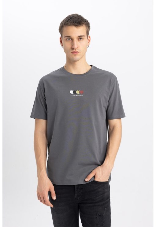 Tricou cu imprimeu text-BARBATI/IMBRACAMINTE/Tricouri si maiouri-IMBRACAMINTE/Tricouri si maiouri