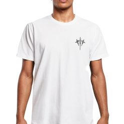 Tricou cu imprimeu text pe partea din spate-BARBATI/IMBRACAMINTE/Tricouri si maiouri-IMBRACAMINTE/Tricouri si maiouri
