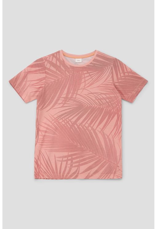 Tricou cu imprimeu tropical-BAIETI/IMBRACAMINTE/Tricouri si maiouri-IMBRACAMINTE/Tricouri si maiouri