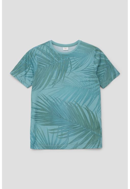 Tricou cu imprimeu tropical-BAIETI/IMBRACAMINTE/Tricouri si maiouri-IMBRACAMINTE/Tricouri si maiouri