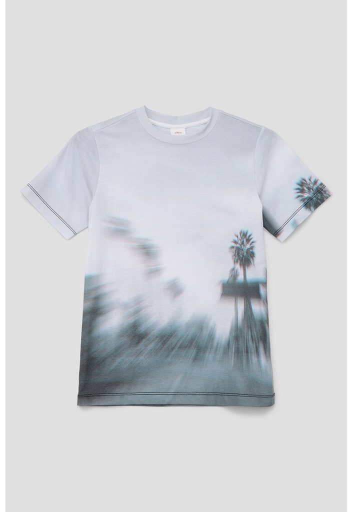 Tricou cu imprimeu tropical-BAIETI/IMBRACAMINTE/Tricouri si maiouri-IMBRACAMINTE/Tricouri si maiouri