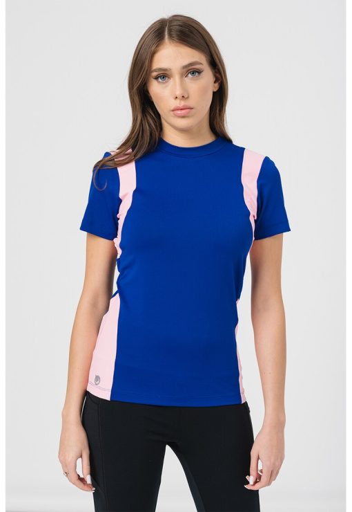 Tricou cu model colorblock si decupaje-FEMEI/IMBRACAMINTE/Tricouri si maiouri-IMBRACAMINTE/Tricouri si maiouri