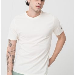 Tricou cu model uni si detalii cu broderie logo-BARBATI/IMBRACAMINTE/Tricouri si maiouri-IMBRACAMINTE/Tricouri si maiouri