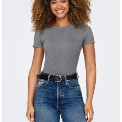 Tricou cu striatii-FEMEI/IMBRACAMINTE/Tricouri si maiouri-IMBRACAMINTE/Tricouri si maiouri