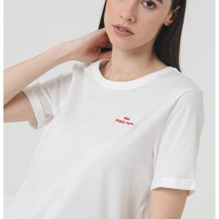 Tricou cu text-FEMEI/IMBRACAMINTE/Tricouri si maiouri-IMBRACAMINTE/Tricouri si maiouri