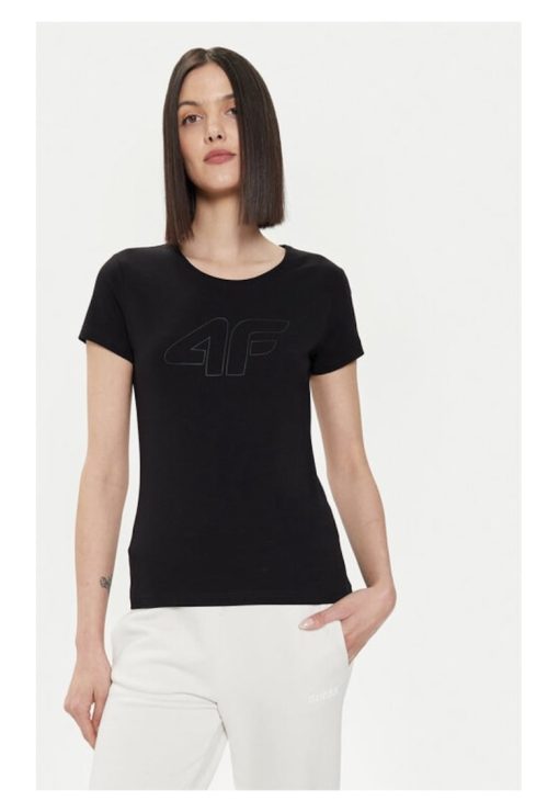 Tricou dama -  22194 - Bumbac - Negru-FEMEI/IMBRACAMINTE/Tricouri si maiouri-IMBRACAMINTE/Tricouri si maiouri