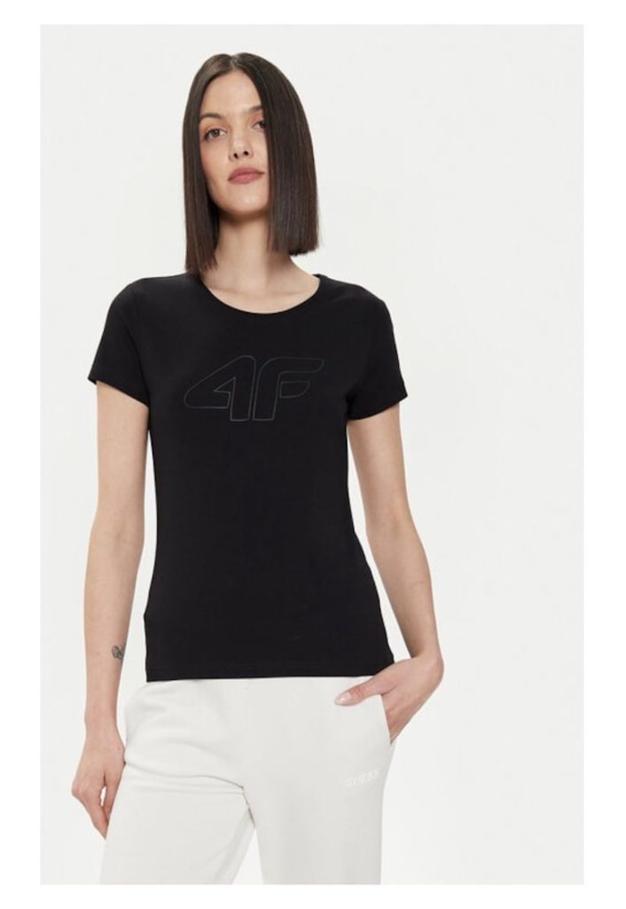 Tricou dama -  22194 - Bumbac - Negru-FEMEI/IMBRACAMINTE/Tricouri si maiouri-IMBRACAMINTE/Tricouri si maiouri