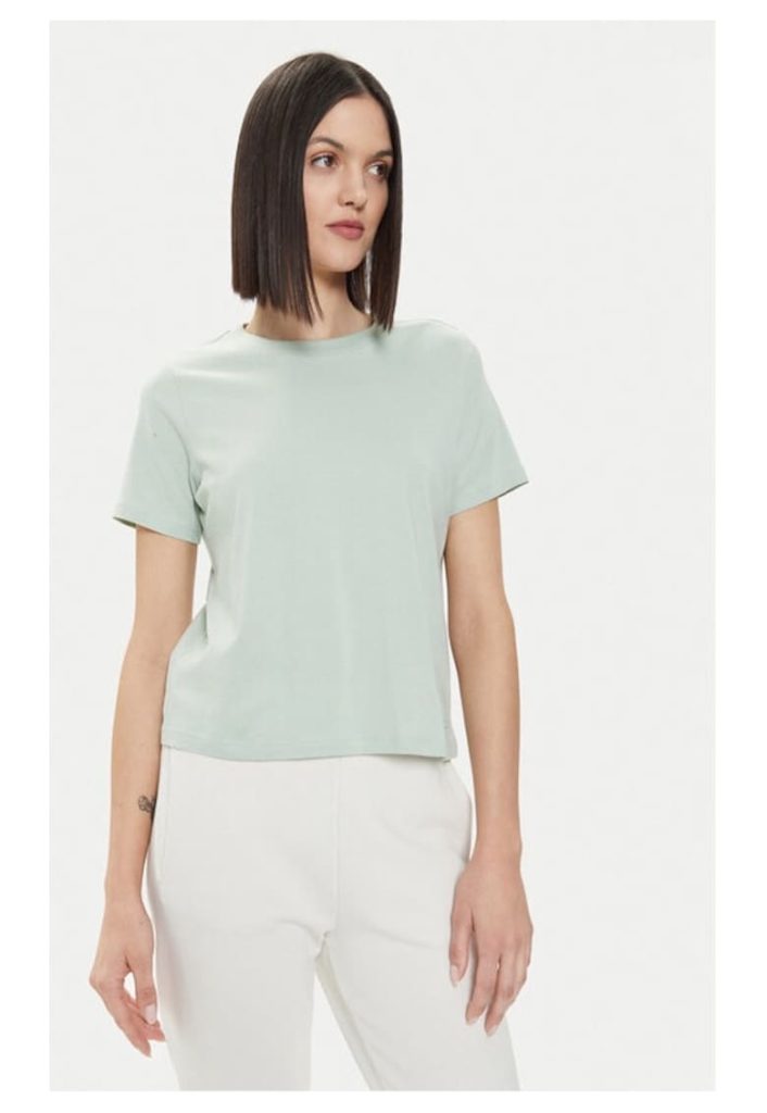 Tricou dama -  22910 - Bumbac - Verde-FEMEI/IMBRACAMINTE/Tricouri si maiouri-IMBRACAMINTE/Tricouri si maiouri