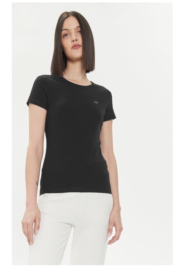 Tricou dama -  23726 - Bumbac - Negru-FEMEI/IMBRACAMINTE/Tricouri si maiouri-IMBRACAMINTE/Tricouri si maiouri