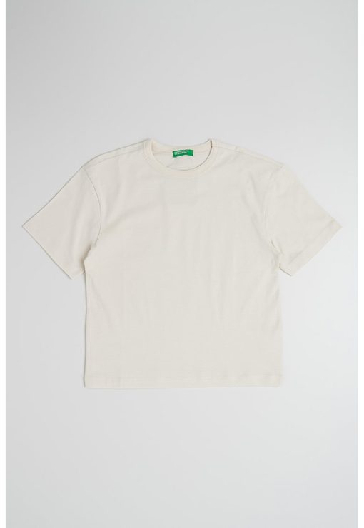 Tricou de bumbac cu decolteu la baza gatului-BAIETI/IMBRACAMINTE/Tricouri si maiouri-IMBRACAMINTE/Tricouri si maiouri