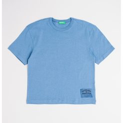 Tricou de bumbac cu decolteu la baza gatului-BAIETI/IMBRACAMINTE/Tricouri si maiouri-IMBRACAMINTE/Tricouri si maiouri