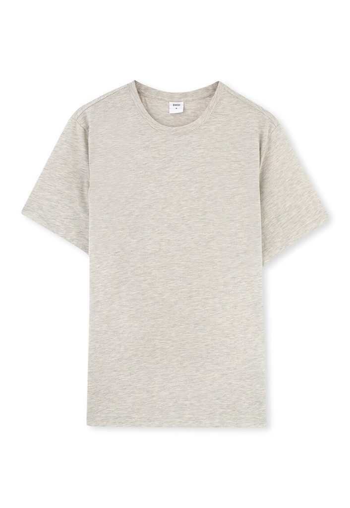 Tricou de bumbac cu decolteu la baza gatului-BARBATI/IMBRACAMINTE/Tricouri si maiouri-IMBRACAMINTE/Tricouri si maiouri