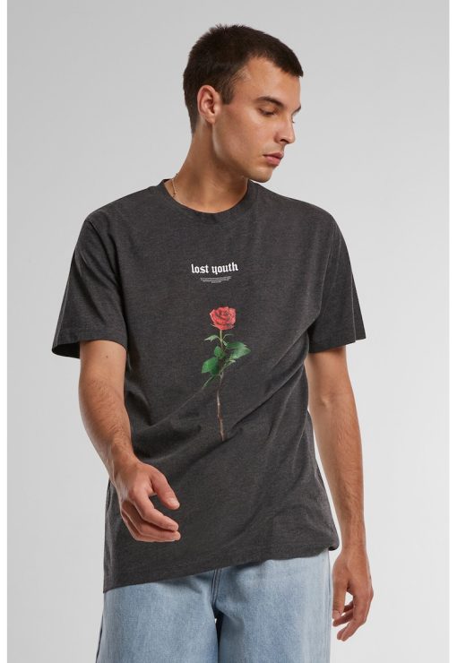 Tricou de bumbac cu decolteu la baza gatului-BARBATI/IMBRACAMINTE/Tricouri si maiouri-IMBRACAMINTE/Tricouri si maiouri