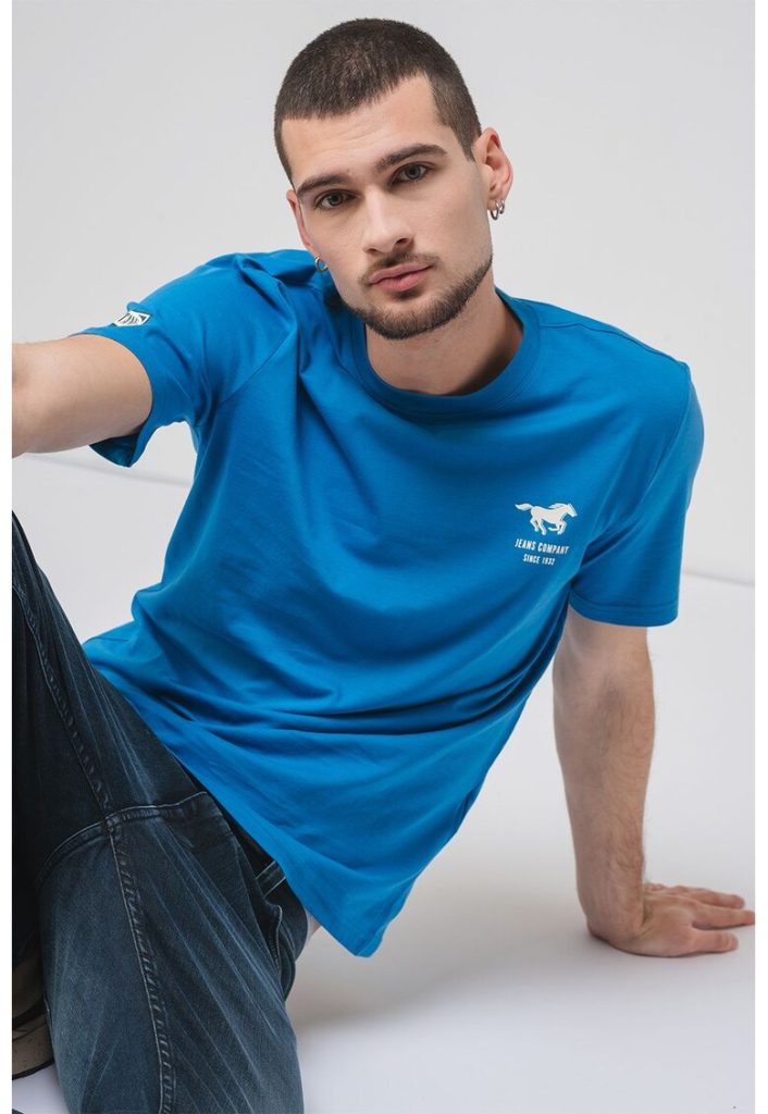 Tricou de bumbac cu decolteu la baza gatului Austin-BARBATI/IMBRACAMINTE/Tricouri si maiouri-IMBRACAMINTE/Tricouri si maiouri