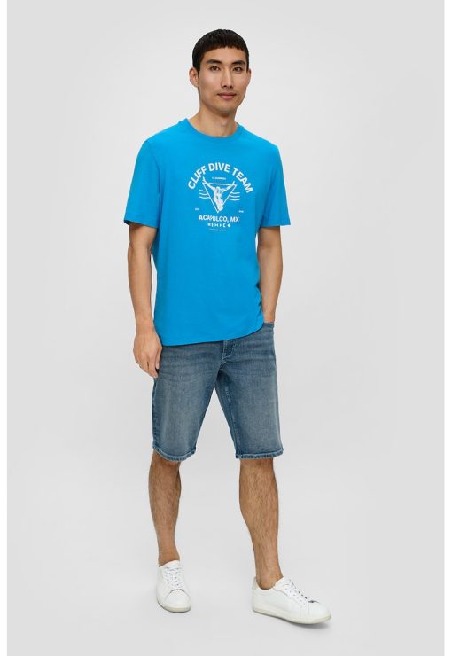 Tricou de bumbac cu imprimeu-BARBATI/IMBRACAMINTE/Tricouri si maiouri-IMBRACAMINTE/Tricouri si maiouri