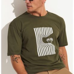 Tricou de bumbac cu imprimeu-BARBATI/IMBRACAMINTE/Tricouri si maiouri-IMBRACAMINTE/Tricouri si maiouri