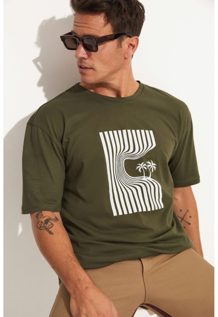 Tricou de bumbac cu imprimeu-BARBATI/IMBRACAMINTE/Tricouri si maiouri-IMBRACAMINTE/Tricouri si maiouri