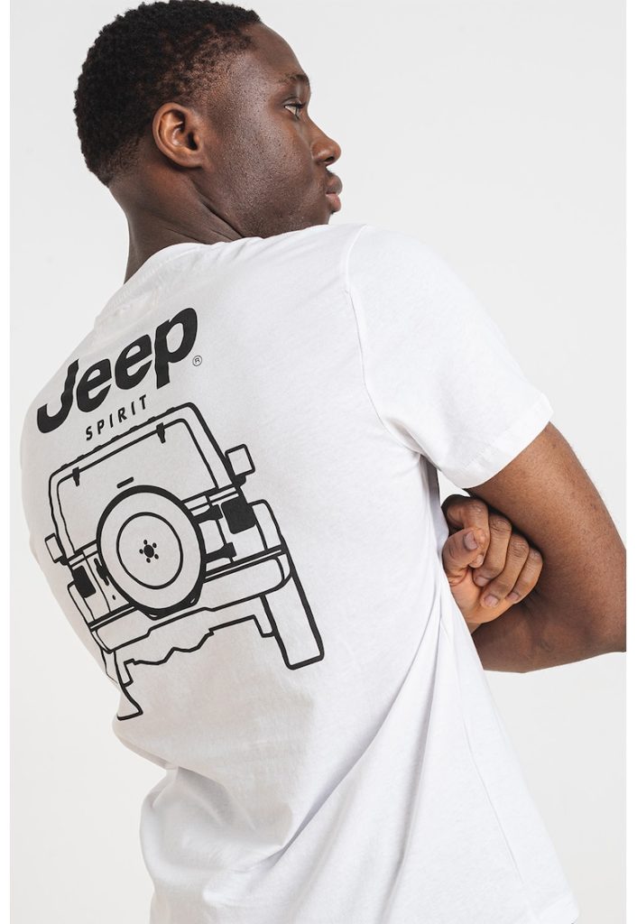 Tricou de bumbac cu imprimeu grafic-BARBATI/IMBRACAMINTE/Tricouri si maiouri-IMBRACAMINTE/Tricouri si maiouri