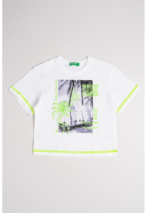Tricou de bumbac cu imprimeu grafic-BAIETI/IMBRACAMINTE/Tricouri si maiouri-IMBRACAMINTE/Tricouri si maiouri