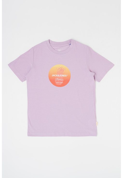 Tricou de bumbac cu imprimeu logo-BAIETI/IMBRACAMINTE/Tricouri si maiouri-IMBRACAMINTE/Tricouri si maiouri