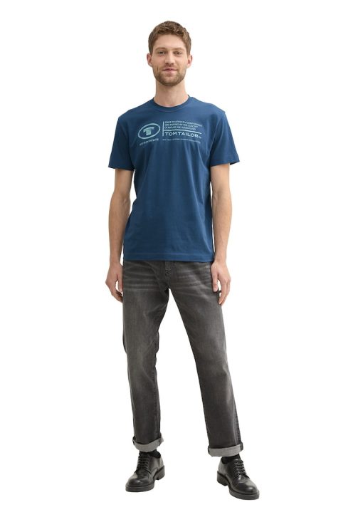 Tricou de bumbac cu imprimeu logo-BARBATI/IMBRACAMINTE/Tricouri si maiouri-IMBRACAMINTE/Tricouri si maiouri