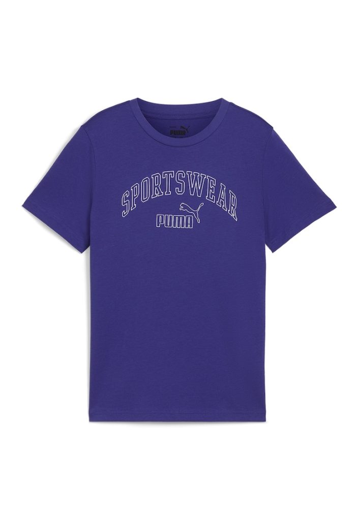 Tricou de bumbac cu logo ESS+-BAIETI/IMBRACAMINTE/Tricouri si maiouri-IMBRACAMINTE/Tricouri si maiouri