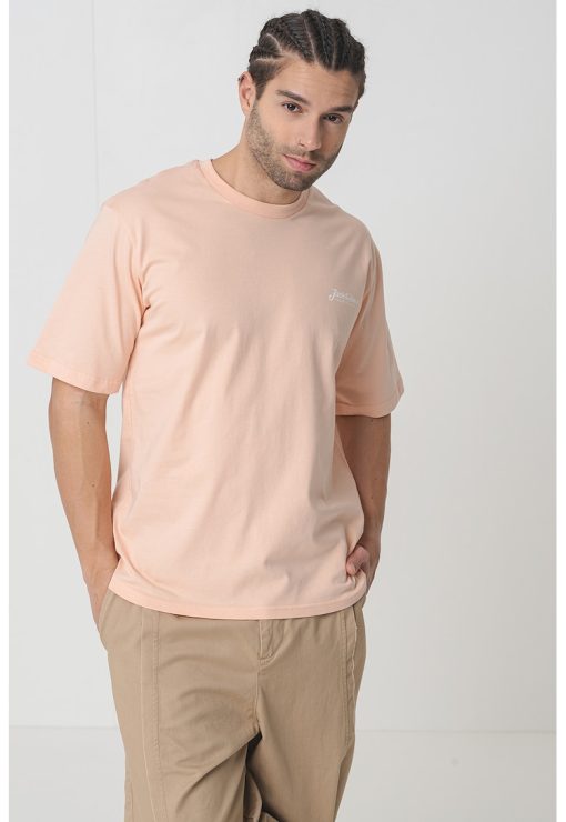 Tricou de bumbac cu logo discret-BARBATI/IMBRACAMINTE/Tricouri si maiouri-IMBRACAMINTE/Tricouri si maiouri