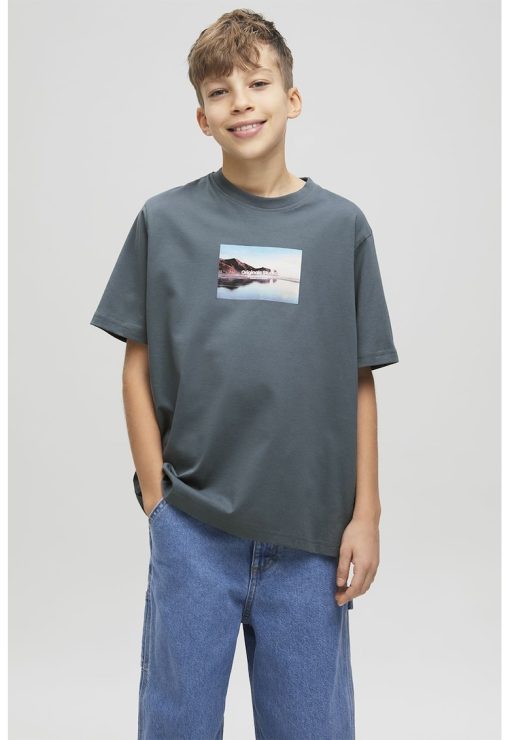 Tricou de bumbac cu model grafic-BAIETI/IMBRACAMINTE/Tricouri si maiouri-IMBRACAMINTE/Tricouri si maiouri