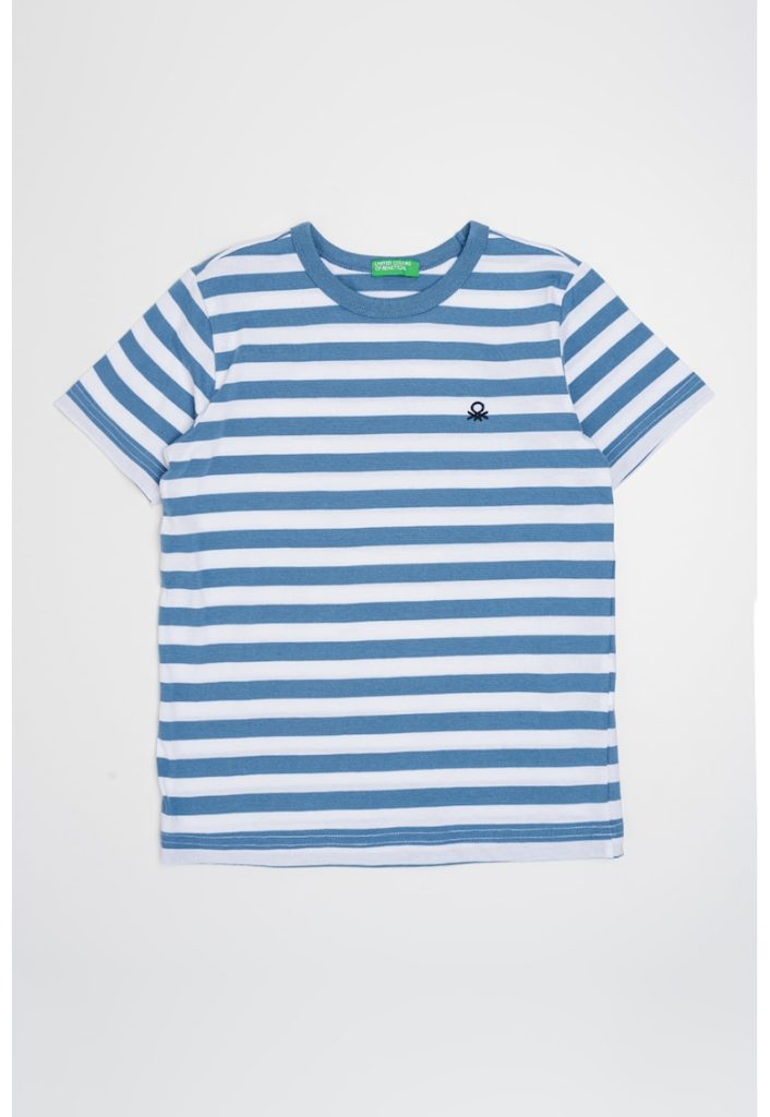 Tricou de bumbac cu model in dungi-BAIETI/IMBRACAMINTE/Tricouri si maiouri-IMBRACAMINTE/Tricouri si maiouri