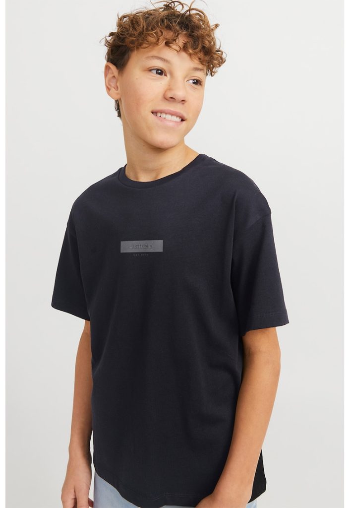 Tricou de bumbac cu text-BAIETI/IMBRACAMINTE/Tricouri si maiouri-IMBRACAMINTE/Tricouri si maiouri