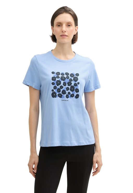 Tricou de bumbac organic cu imprimeu-FEMEI/IMBRACAMINTE/Tricouri si maiouri-IMBRACAMINTE/Tricouri si maiouri