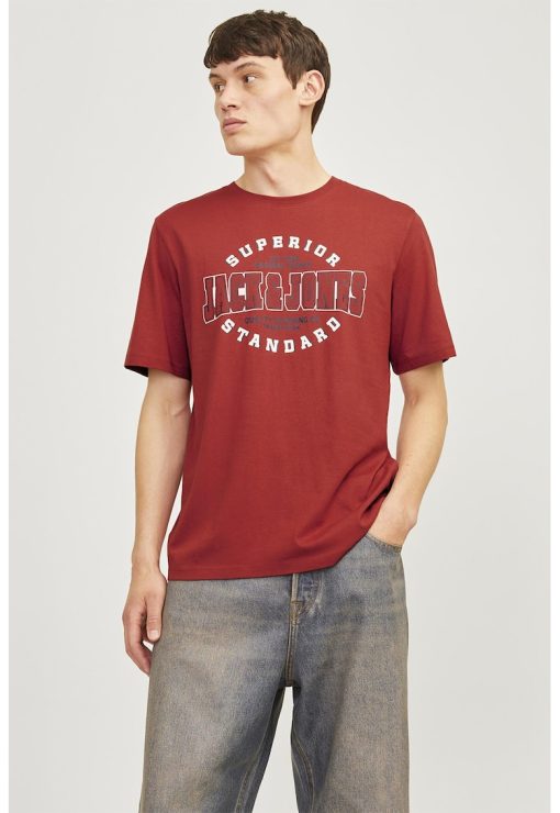 Tricou de bumbac organic cu imprimeu logo-BARBATI/IMBRACAMINTE/Tricouri si maiouri-IMBRACAMINTE/Tricouri si maiouri