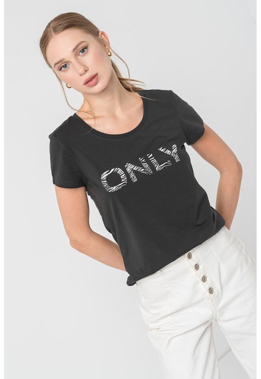 Tricou din amestec de bumbac cu logo Hella-FEMEI/IMBRACAMINTE/Tricouri si maiouri-IMBRACAMINTE/Tricouri si maiouri