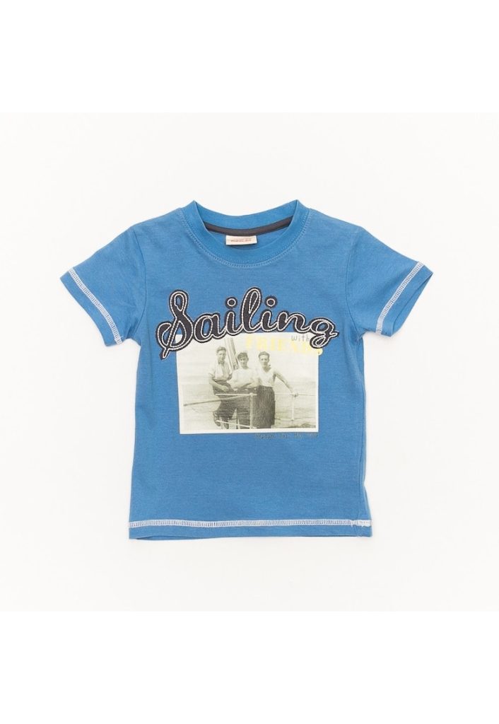 Tricou din bumbac baieti - Jump - 16310-BAIETI/IMBRACAMINTE/Tricouri si maiouri-IMBRACAMINTE/Tricouri si maiouri