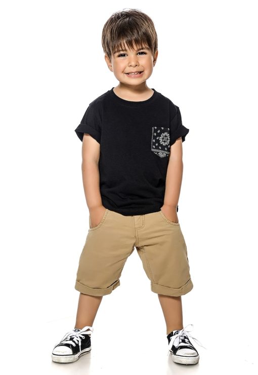 Tricou din bumbac cu buzunar aplicat-BAIETI/IMBRACAMINTE/Tricouri si maiouri-IMBRACAMINTE/Tricouri si maiouri
